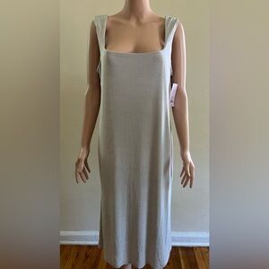Wild Fable Light Gray Midi Dress